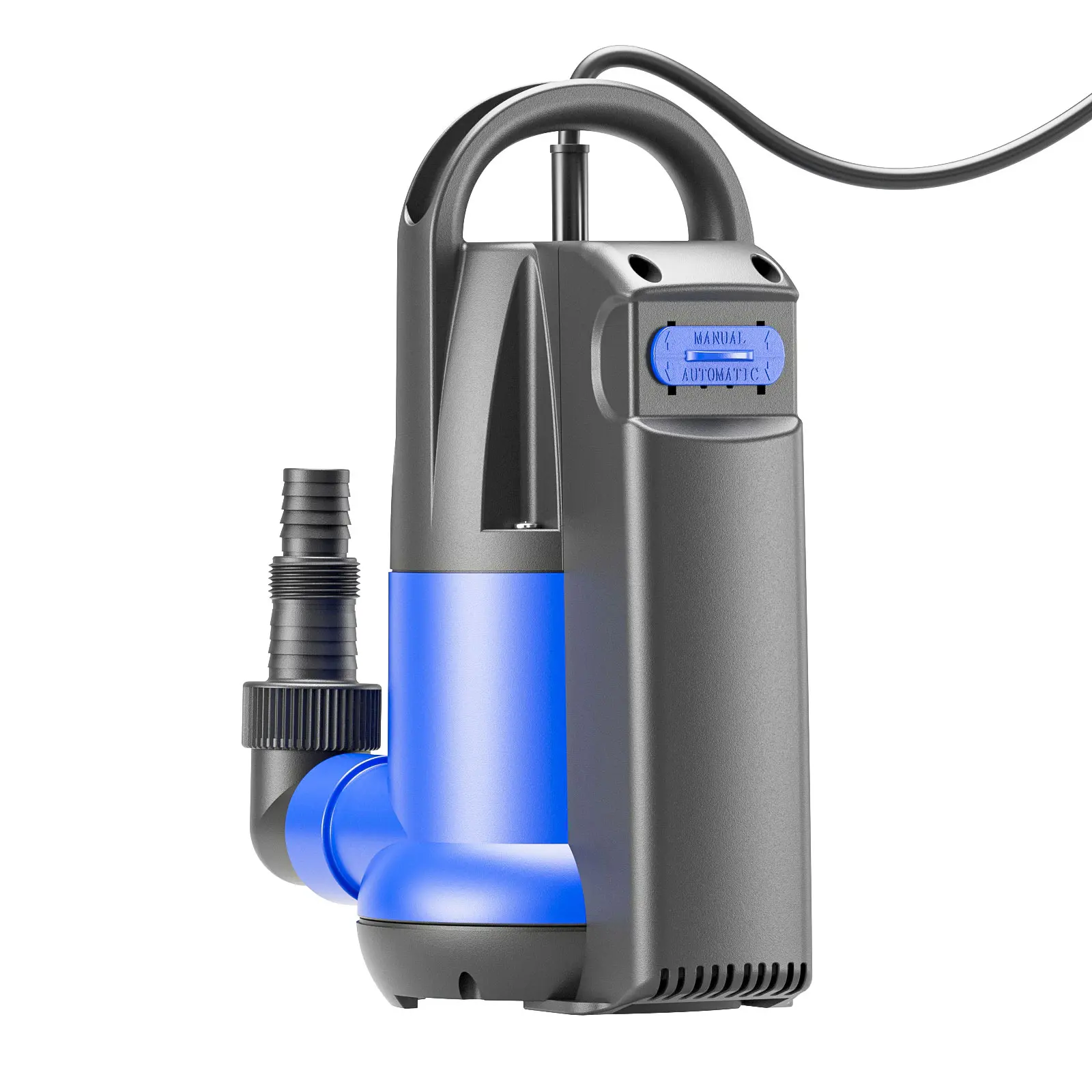 Submersible Water Pump 1HP Automatic Sump Pump 4000GPH Built-in Float Switch Portable Utility Pumps with Adapters for Hot Tub, Standing Water, Pools, Boats, Gardens, and Ponds