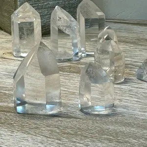 Clear Quartz Mini Tower: A Beacon of Clarity and Power - Master Healer | Crystal Clear | High Vibration | Crown Chakra | Chakra Clearing crystal shopping