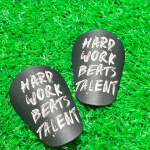 Mini Football Shin Guards, 1 Pair Letter Pattern Football Shin Protector, Professional Football Accessories for Daily Use