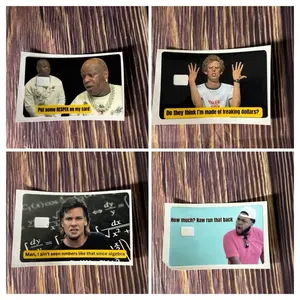 Funny tv personality credit card skin sticker decal