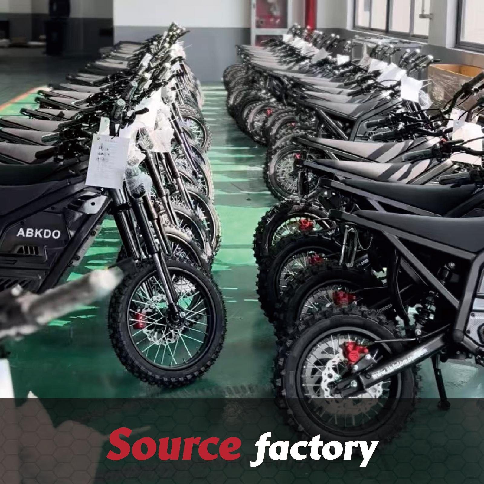 ABKDO 4000W Peak Electric Bicycle with Front Suspension 48V 23AH Battery 14" Inch Tires 45 MPH Speed 40 Miles Range for Snow Mountain Road Riding