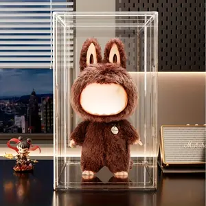 Le BUBU2025 Large Acrylic Display Box 360° Viewing Magnetic Door Stackable Sturdy Clear Collector Storage for Dolls & Collectibles 13.78x11.81x23.62 inches High-Quality Acrylic Material budisplay case toy bin - Decoration Figure Decorative Fidget Figurine