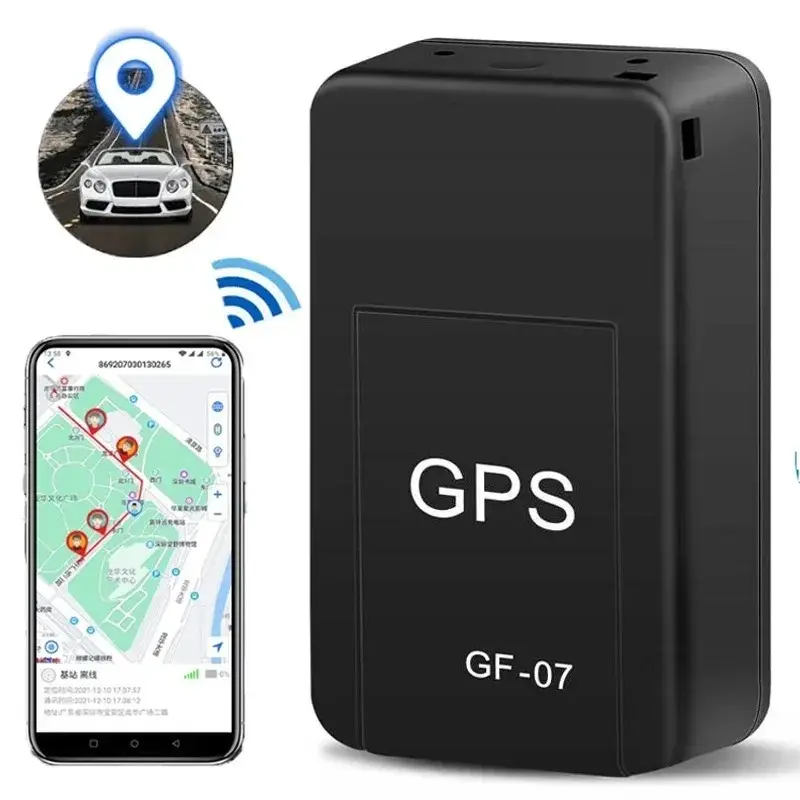 1pc Compact GF-07 Mini Magnetic GPS Tracker for Cars, Hidden Car GPS, Anti Theft Tracking Monitor, Real-Time SIM-Based Locator, Anti-Lost Device, Strong Magnetic Mount, Gps Vehicle Tracker