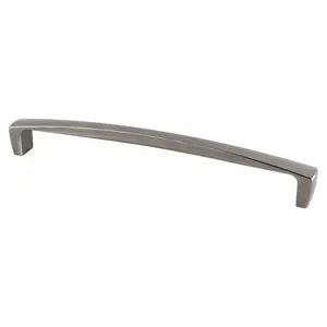 212 MAIN Berenson 9241-10BT-P 12 in. CC Curved Appliance Pull, Brushed Tin Finish, High Quality Durable Material, Modern Design, Sleek Appearance Door Accessories