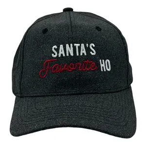 Santas Favorite Ho Hat Funny Sarcastic Christmas Novelty Cap Funny Hats Christmas  Funny Sarcastic  Novelty Caps for Men Black - Standard