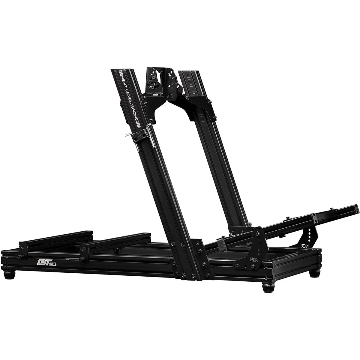 Next Level Racing GTElite Lite Edition Gaming Cockpit - Metal Frame, Front Mount, Side Mount, Racing Look Indoor Gaming Furniture