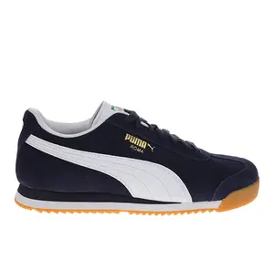 PUMA Mens Roma Pitch Lace Up Sneakers Shoes Casual - Blue