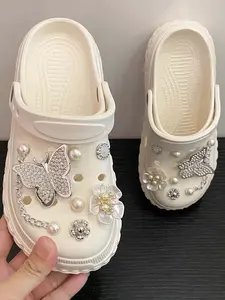 2026 New Sweet Style Soft Sole Holey Shoes for Women, Eva Outdoor Beach Sandals, Comfortable Casual Lightweight Fashion Flip Flops