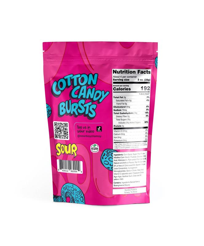 Sourboy Cotton Candy Sour Gushers 8 oz