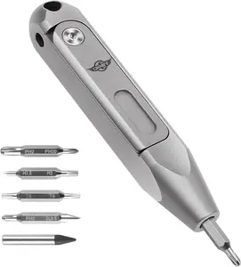 Otacle D1 Titanium Small EDC Multi Bit Pocket , 9 in 1 Mini Precision  Set, S2 Steel  Bits for Work or Daily Use