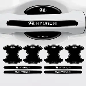 Car Door Handle Bowl Protective Stickers, Decal for Cars, Anti-Collision Accessories for Hyundai Models, Durable Protection & Stylish Design