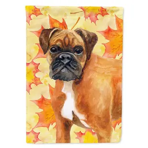 German Boxer Fall Flag Garden Size BB9901GF