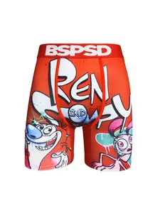 Fashion Print Men's Underwear Breathable Comfort Stretchy Boxer Briefs Moisture-Wicking Sport Mens Boxershorts Plus Size Men's Underpants Inner Short