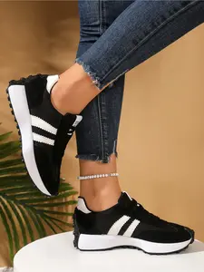Women Height Increasing Thick Sole Non Slip Comfortable Breathable Athletic Road Running Shoes for Outdoor Sports