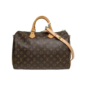 Pre-owned Louis Vuitton 【Alea】LOUIS VUITTON Speedy 35 with Shoulder Strap Monogram