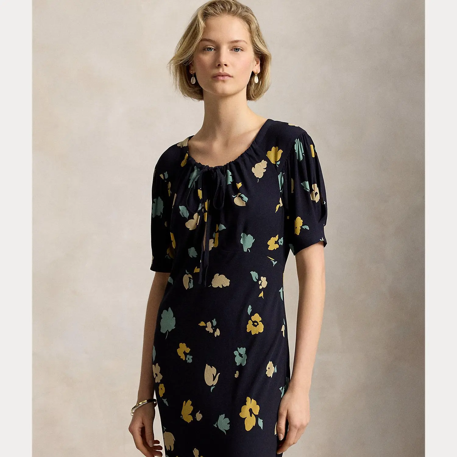 Polo Ralph Lauren - Floral-Print Crepe Dress