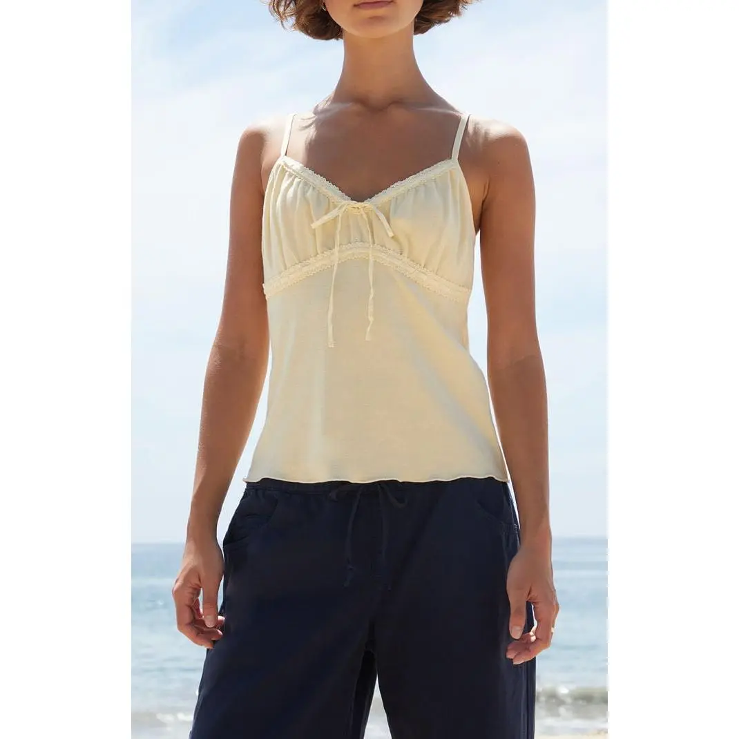 John Galt Women's Yellow Arden Tank Top