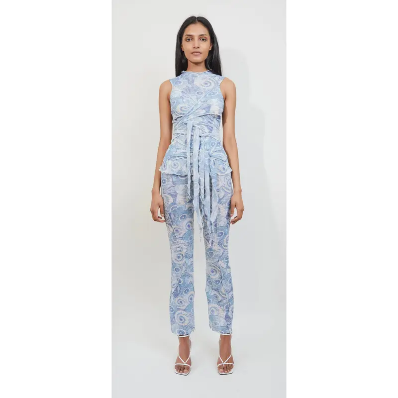 swirl print mesh tie dress Kim Shui | Dresses | Kim Shui Mesh Swirl Print Tie Dress