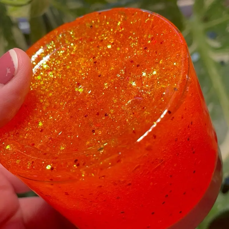Summers dream sparkly clear slime 5oz