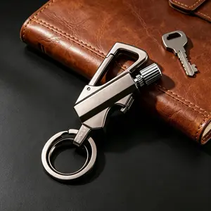 Hanging Metal Multi-Functional Tool Keychain - Waterproof, Reusable Bottle Opener for Outdoor Activities, Father's Day Gifts, Graduation Gifts