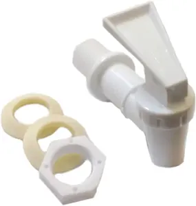 Replacement Water Cooler Faucet Bottle Jug Ceramic Water Crock  Tap Spout Beverage Lever Pour Dispenser Valve Gravity Water Spigot -  (1, White)