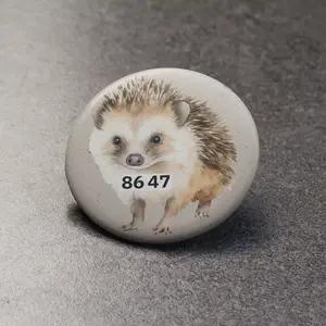 Hedgehog Pin or Magnet | 2.25in | Cute Watercolor Animal Pin | Sassy Gift for Friends