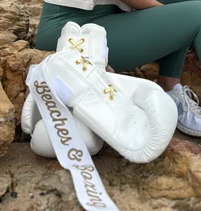 BB White and Gold 180" Hand Wraps