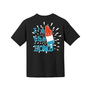 I'm The Bomb Popsicle T-Shirt, Patriotic 4th of July Youth Tee, Red White Blue Firecracker Graphic Shirt, Cute Summer USA Gift