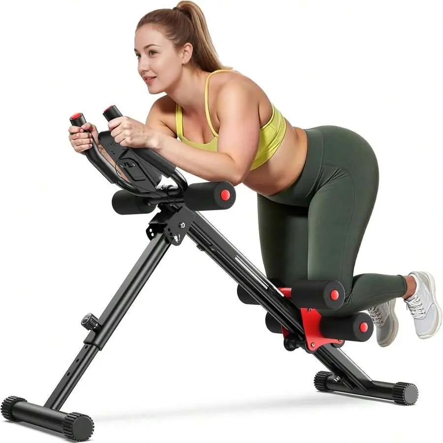 Adjustable Foldable Iron Alloy Glutes Machine - 330lb Capacity Strength Training Equipment, Home Gym Adjustable Home Exercise Equipment for Upper Glutes & Ab Training Home Gym Station