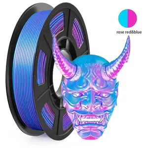 Silk Pla+ 3D Printer Filament 1.75mm, No Knots Shiny Fine Thread, Net Weight 250g Spool (0.45 Lbs), Ideal for Smooth Prints