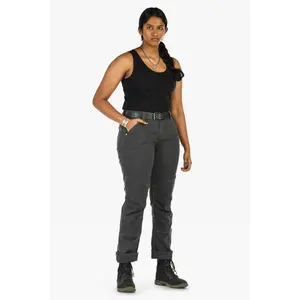 GO TO™ Stretch Canvas Pants in Cement Grey women's bottom