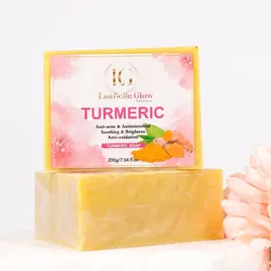 Extra Brightening Turmeric Soap for Acne-Prone Skin - Spot Free Pure Skin Anti-Inflammatory Cleanser - Facial