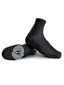 Water-Repellent Thermal Cycling Shoe Covers, Fleece Lined Non-Slip Solid Color, Warm Sports Bike Outdoor Shoe Covers