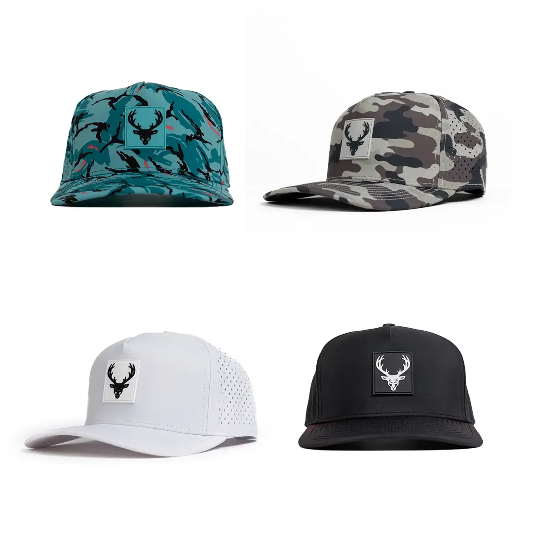 Bucked Up Curved Brim Waterproof Hat - Adjustable, Breathable Snapback Cap