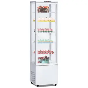 10.9 Cu. Ft. Commercial Display Refrigerator Case, 5‑Tier Pastry Display Case with Adjustable Shelves, LED Lighting, Double‑Layered Glass & Auto Defrost – for Bakery, Pastry, Restaurant, Cafe