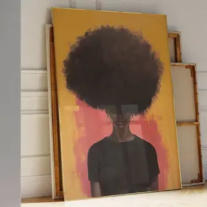 Her Afro Crown Printable Wall Art| Afro Hair Wall Art| Black Woman Art| African American Art| Afrocentric Wall Art| Unframed