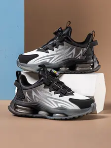 Fashionable Adjustable Sport Shoes, Lightweight Comfortable Durable Low Top Boys School Running Shoes, PU Leather Casual Sneakers, Athletic Shoes, Training Shoes