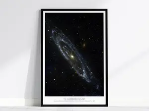 Andromeda Galaxy Poster | M31 NASA Spiral Galaxy Wall Art