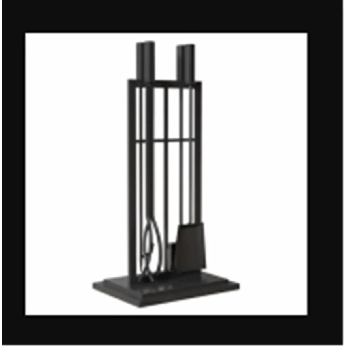 212 MAIN 5-Piece Steel Fireplace Tool Set - Outdoor Use, Powder-Coated Finish