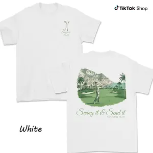 Swing It & Send It Country Club Shirt For Men For Women, Classic Golf Graphic Tee, Breathable Fabric, Trendy Unisex Oversized Apparel.