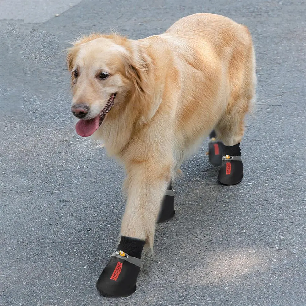 Waterproof Dog Shoes, Puppy Shoes, 4 Counts/set Non-slip Pet Shoes, Pet Outdoor Shoes, Dog & Cat Clothing Supplies, Paws Pad