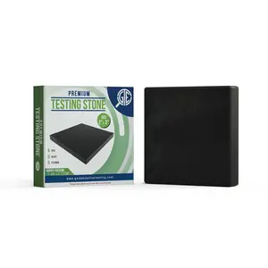 GTE 2''x2'' Small Premium Black Scratch Touchstone for Acid Gold Silver Platinum Jewelry Testing with Easy-to-Read Instruction Manual