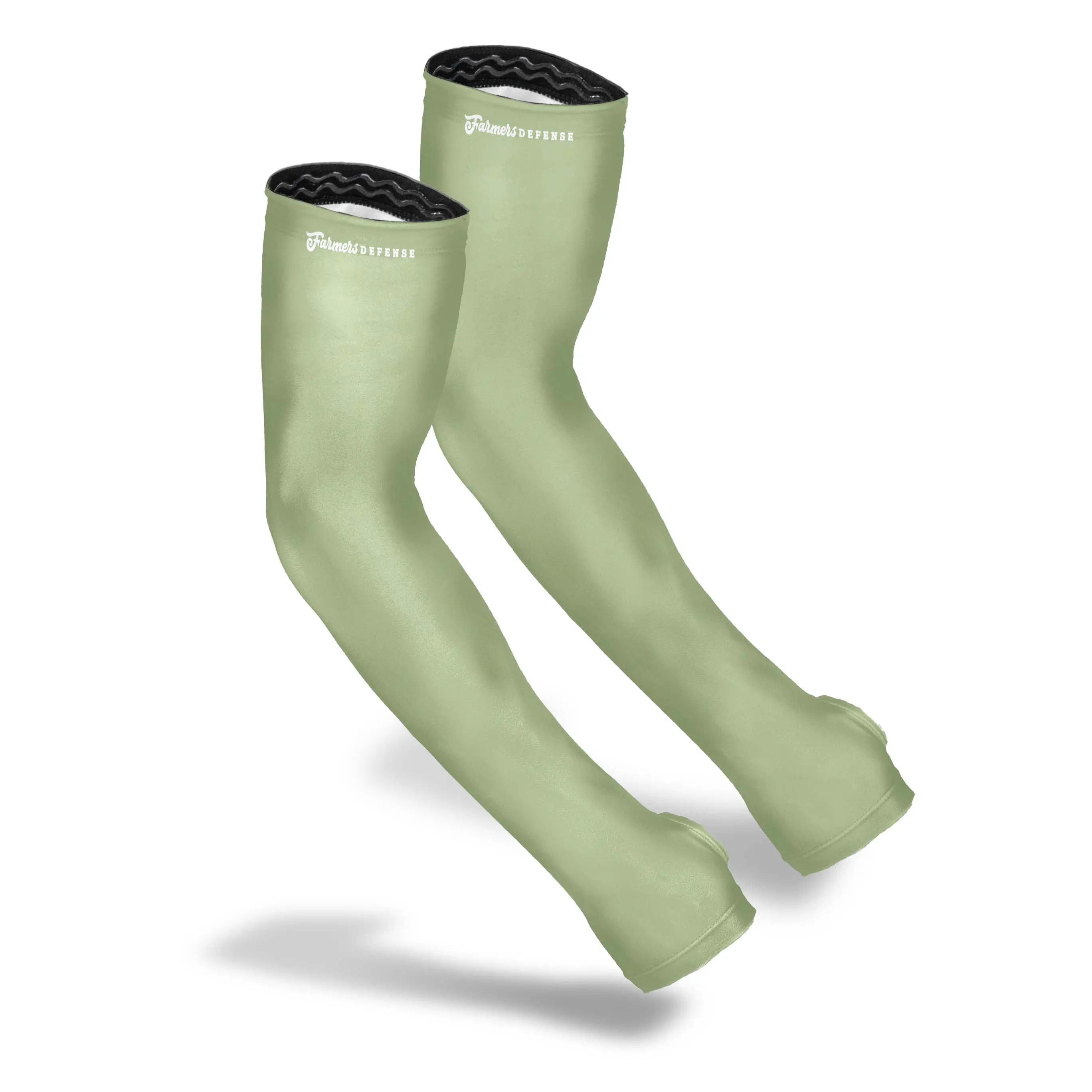 FARMER'S DEFENSE Gardening Arm Sleeves | UV Cooling Protective Sleeve Women & Men | Anti-Scratch Cover Sun UPF Outdoor Protection - Forest Green