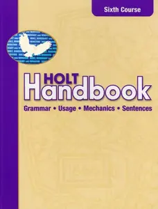 USED-Holt Handbook: Grammar, Usage, Mechanics, Sentences, 6th Course by John E Warriner (Hardcover)
