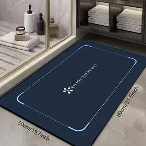 1pc, Quick-drying, Non-slip Diatomaceous Earth Bathroom Drying Doormat, Non-slip, Quick-drying, Non-slip, Easy-to-clean for Bathroom and Kitchen Entrances, Super-absorbent Soft Carpet for Outdoors and Indoors, Home Décor and Fall Décor Bathroom Décor