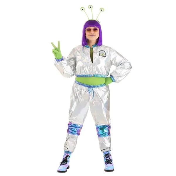 Plus Size Women's Cosmonaut Alien Costume