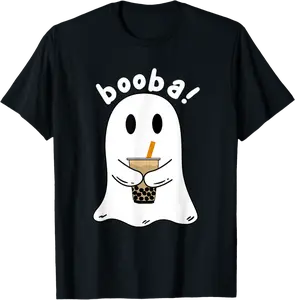 Funny Booba Boba Tea Halloween Costume T-Shirt - Dongshengwu Shop 77B0BCX1JFLR