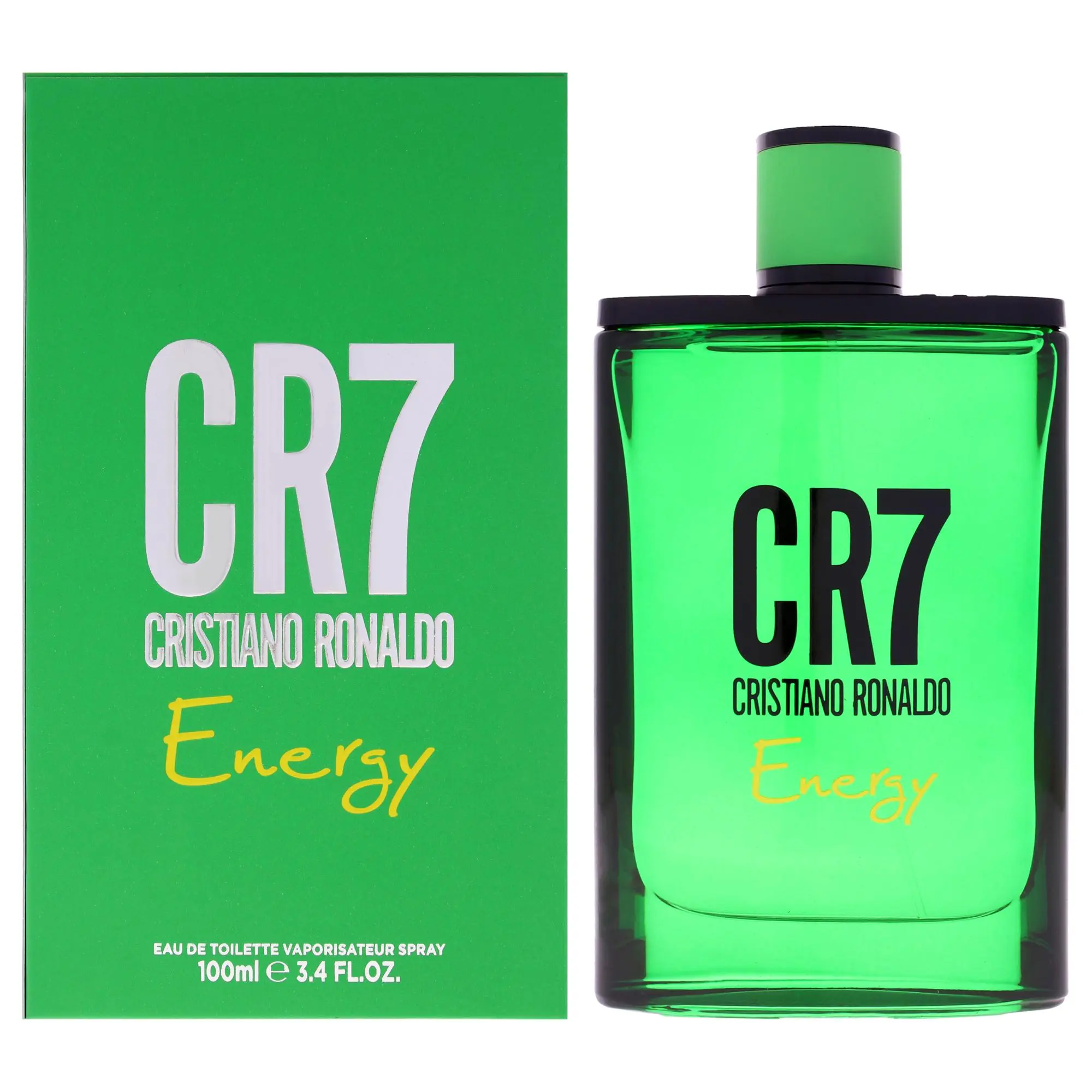 CR7 Energy by Cristiano Ronaldo Men's Fragrance - 3.4 oz (100ml) EDT Spray, Confidence-Boosting, Bold, Freshness-Focused, Invigorating Scent