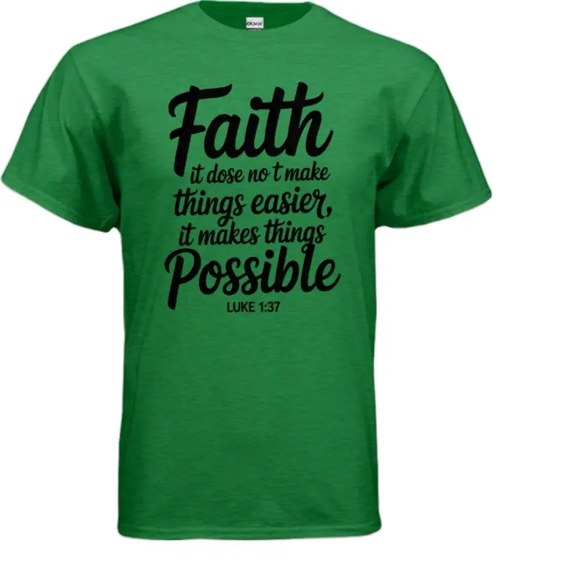 Faith Walk Graphic T-Shirts, Casual Cotton Short-Sleeve Tees for Men and Women