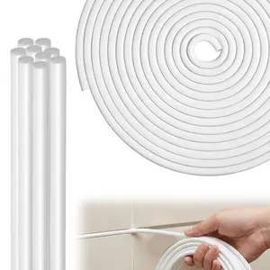 1/4 Inch *16.4 Feet Backer Rod Rope Caulk Caulk Saver for Gaps Joint Concrete Filling Concrete Crack Filler White Weather Strip Seal for Wall Cracks Driveway